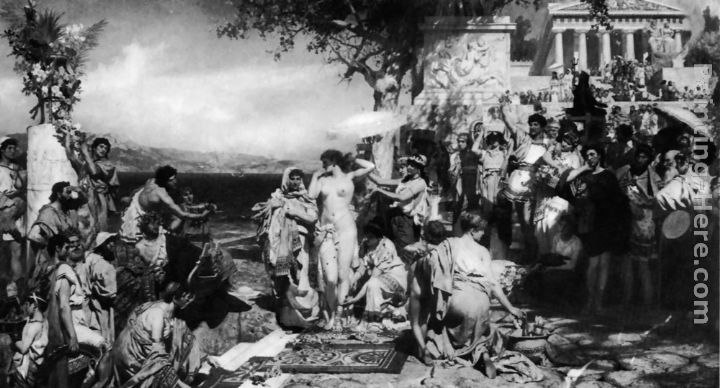 Henryk Hector Siemiradzki Phryne at the Festival of Poseidon in Eleusin